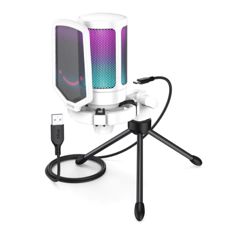 Fifine A6V-W Ampli Game RGB USB White