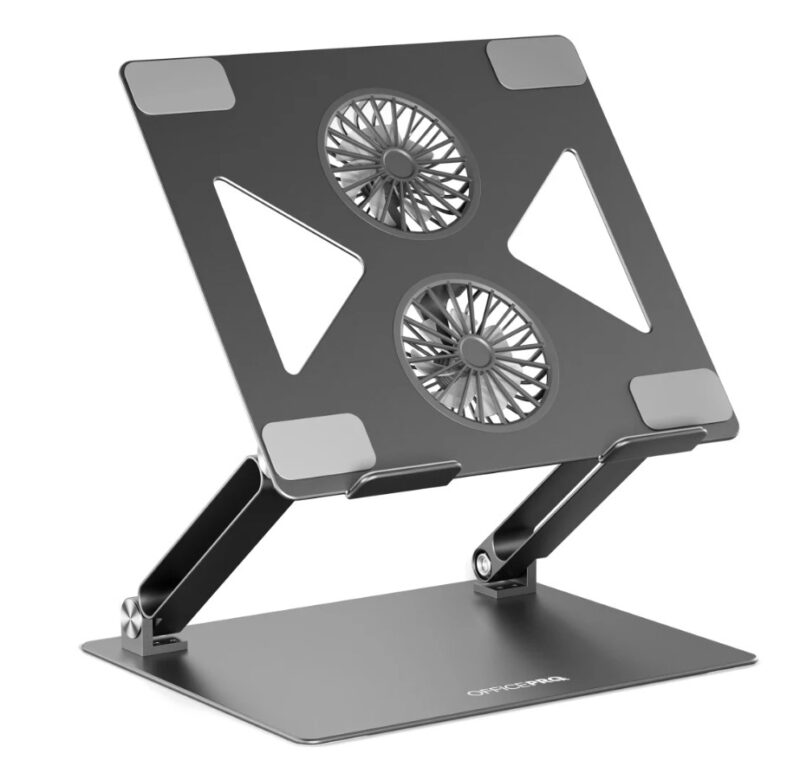 OfficePro LS-121-G 2xfans Aloy Aluminum Black