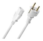 OEHLBACH Powercord C13 CEE7-7 White 1.5m