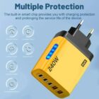 Voltronic GAN fast charger 5-Port USB 4
