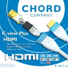 CHORD C-view Plus HDMI 8k 3m