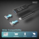 USB Type-C - USB AF Digitus 5m black USB Type-C - USB AF Digitus 5m black