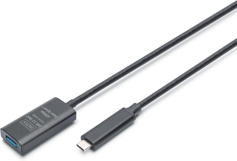 USB Type-C - USB AF Digitus 5m black USB Type-C - USB AF Digitus 5m black