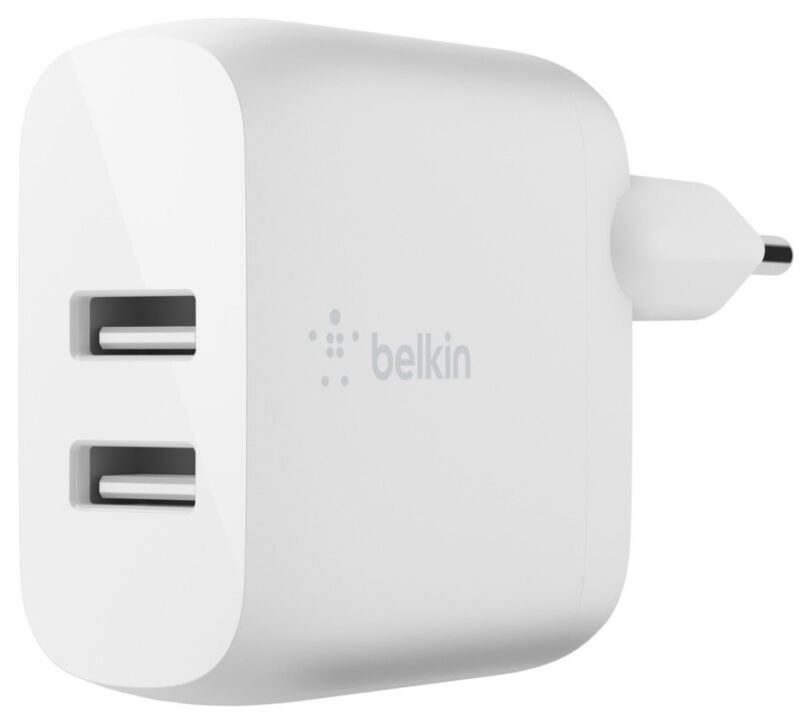 Belkin 24W Dual USB-A White