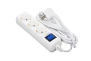 2E Power Extension 3 Type F 1.5m 16A White