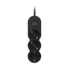 2E Plus Power Extension 3 Type F 3m 10A Black