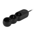2E Plus Power Extension 3 Type F 3m 10A Black